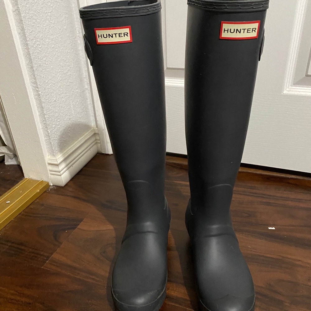 Hunter Dark Gray Winter & Rain Boots